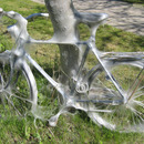 cykel vid trad