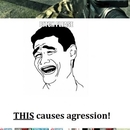 Das soll zu Aggressionen führen - Rage Comic Bild