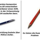 Der Unterschied zwischen Amerikaner und Russen im All - WinFail Bild