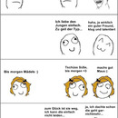 Der Unterschied zwischen Mädchen und Jungen bei der Verabschiedung eines Freundes...