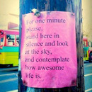 For one minute...