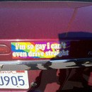 im so gay i cant even drive stright