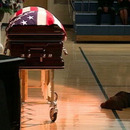 jon tumilsonrsquos dog at his funeral