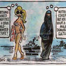 nothing covered but her eyes