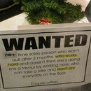 part time sales person wanted