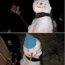 scary snowman