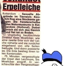 Schwule Stockente in Rotterdam - Zeitungsartikel Fail Bild