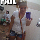 taking photo in girls restroom fail