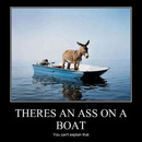 three is some ass on a boat