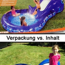 verpackung vs. inhalt