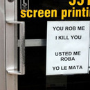 you rob me i kill you